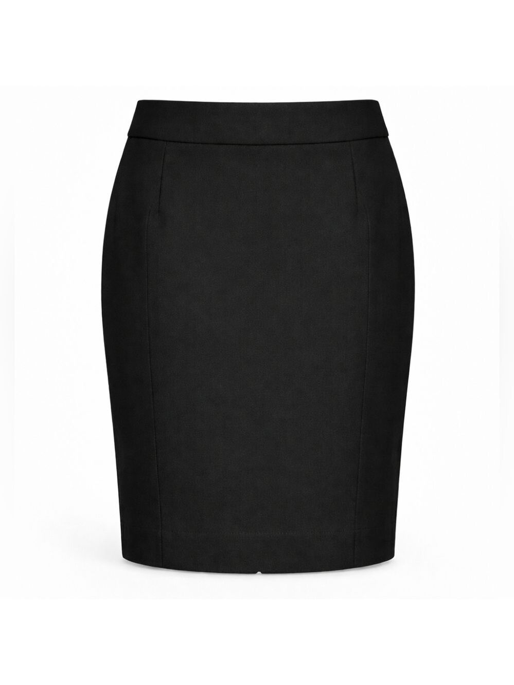 Banana Republic Black Pencil Skirt Size 2 Tailored Cotton Career Pockets - Picture 5 of 6